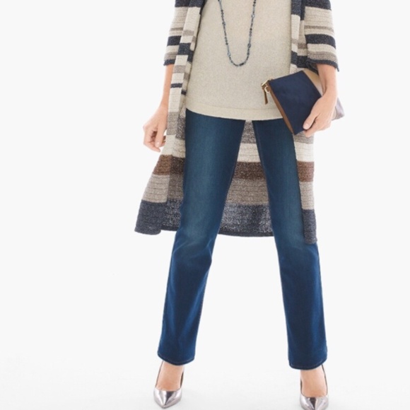 Chico’s So Lifting Straight Leg Jeans sz .5 (6) NWT - Picture 4 of 6